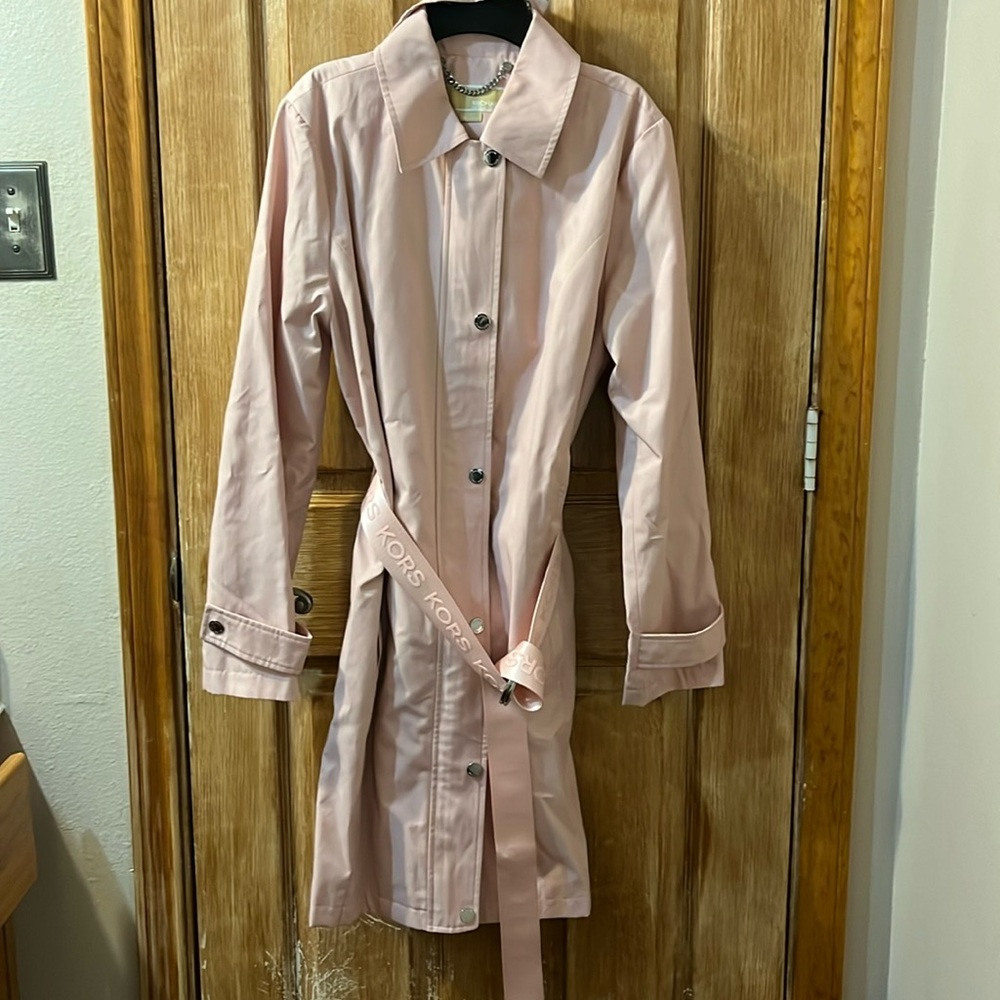 Soft Pink Michael Kors Trench Coat